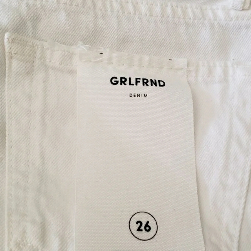 Grlfrnd White Karolina Flag Jeans 26 - Picture 7 of 9